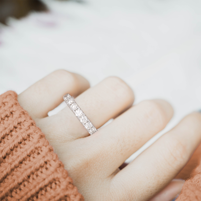1 ctw Round Lab Grown Diamond Eleven Stone Wedding Band