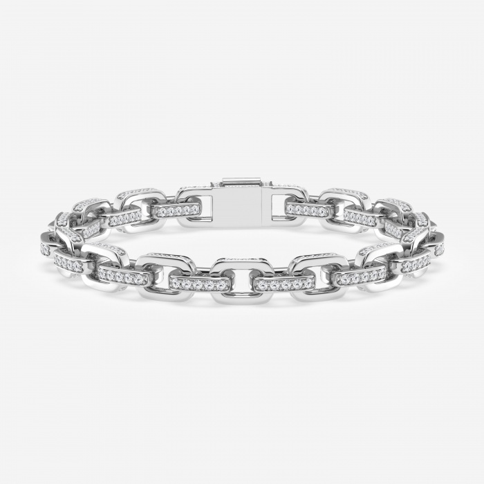 Design ID 2401 - 6 1/10 ctw Lab Grown Diamond Round Shape Truly Custom Bracelet