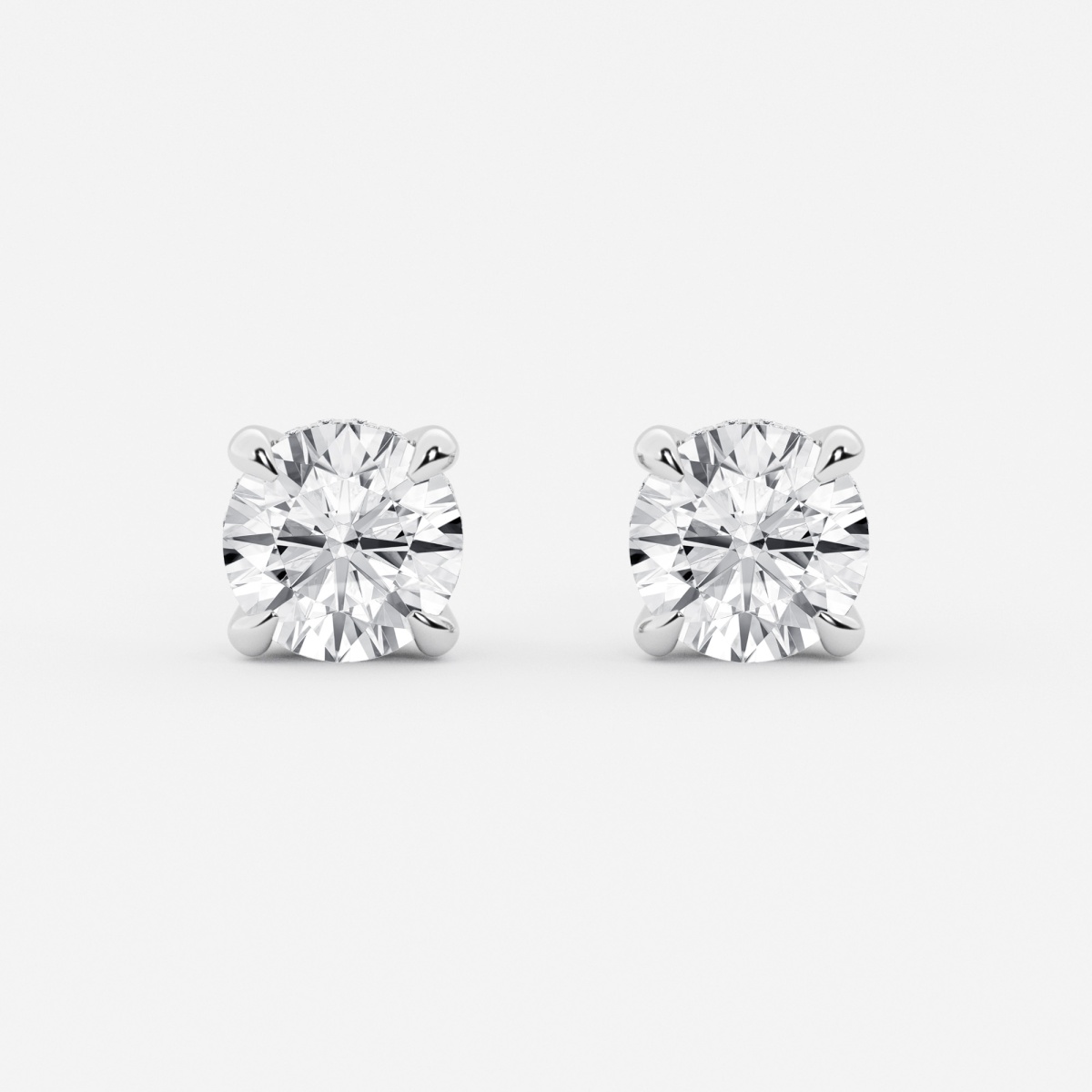 【HYERES LOR】23FW★ Essence Lab Diamond 14K W Halo Earrings HYERES LOR】23FW☆ Essence Lab Diamond 14K W Halo Earrings
