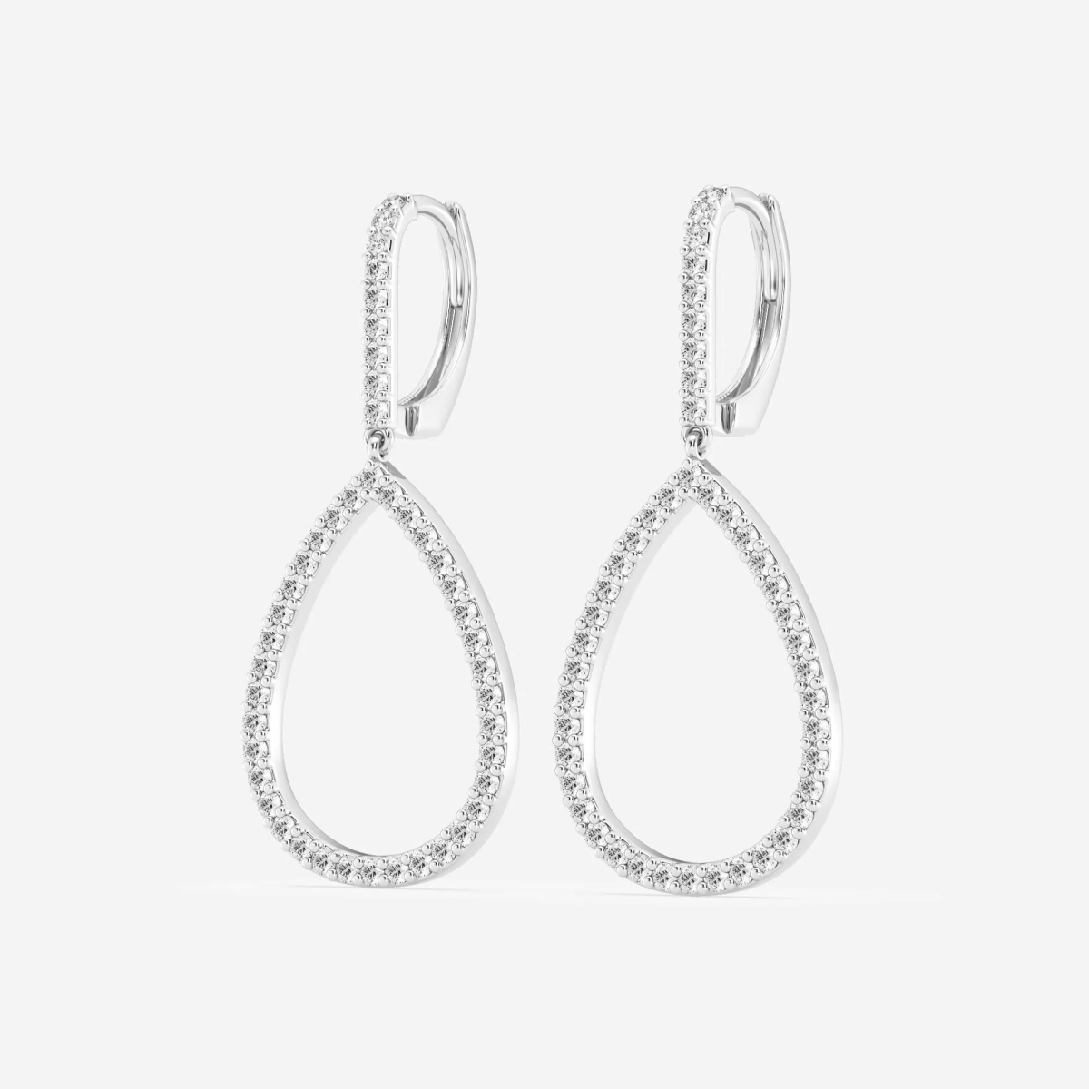 Belle badgley mischka discount wide teardrop statement earrings