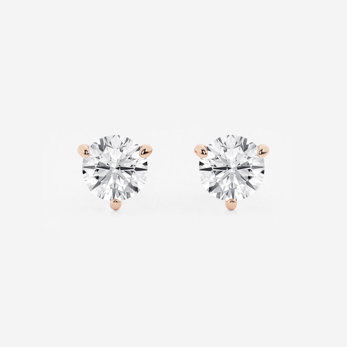 Dazzlingrock Collection 0.35 Carat Round Diamond Stud Earrings - Sterling Silver, Rhodium Plated