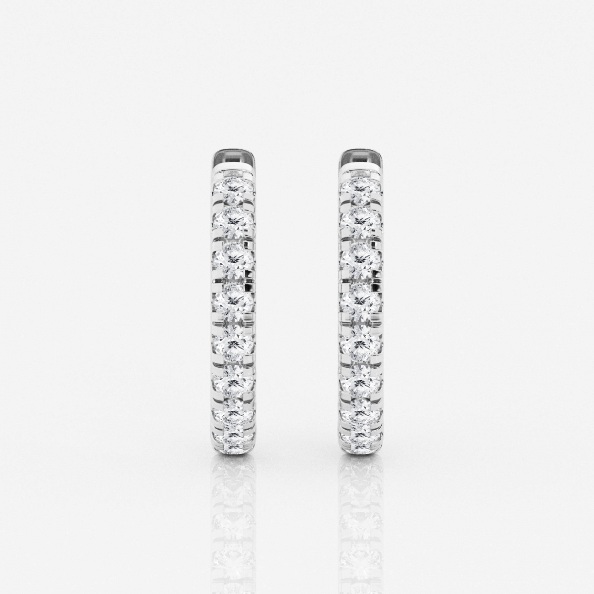 1 Ctw Round Lab Grown Diamond French Pave Hoop Earrings Grownbrilliance   EAGRVE04207 WG RB WH 100 M0 