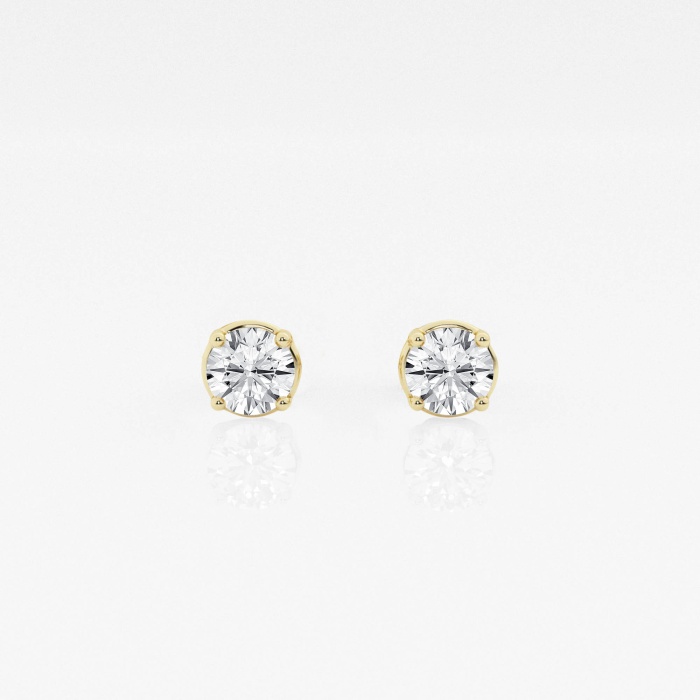 1/2 ctw Round Near-Colorless (F-G) Lab Grown Diamond Stud Earrings