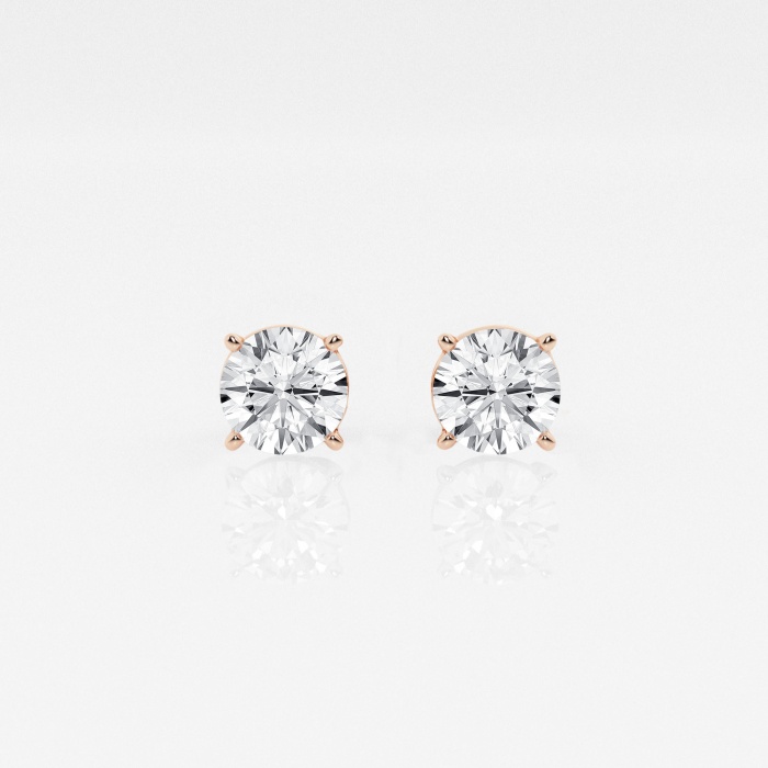 1 ctw Round Near-Colorless (G-H) Lab Grown Diamond  Stud Earrings
