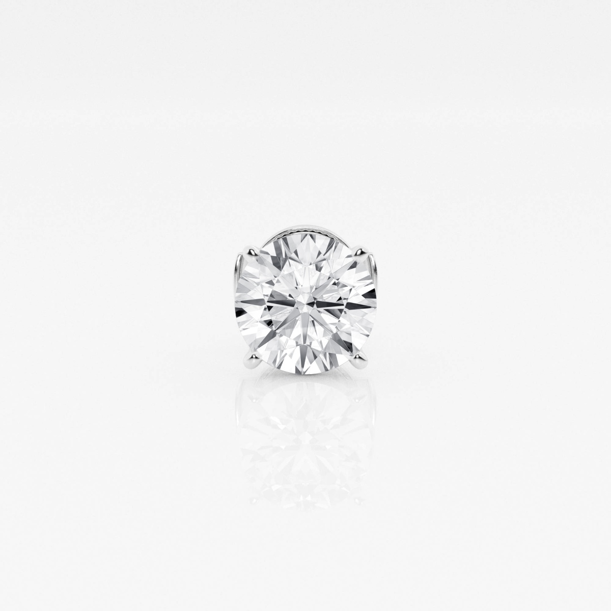 Additional Image 2 for  1 ctw Round Lab Grown Diamond Single Stud Earring