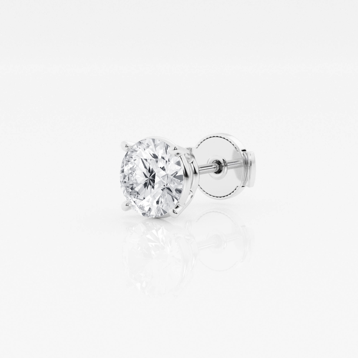 Additional Image 1 for  1 ctw Round Lab Grown Diamond Single Stud Earring