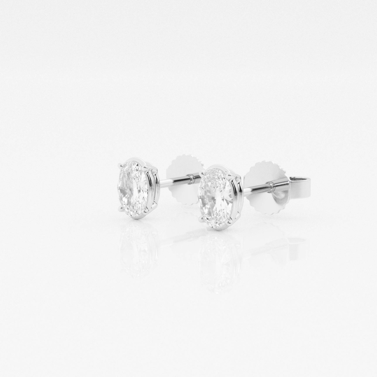1/2 ctw Oval Lab Grown Diamond Solitaire Stud Earrings