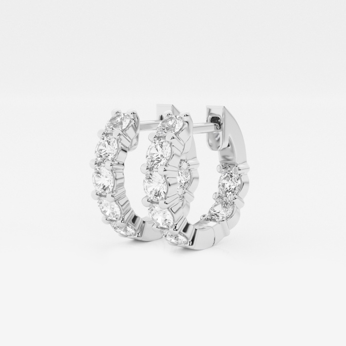 näas Empowering Huggie Round Hoop Earrings