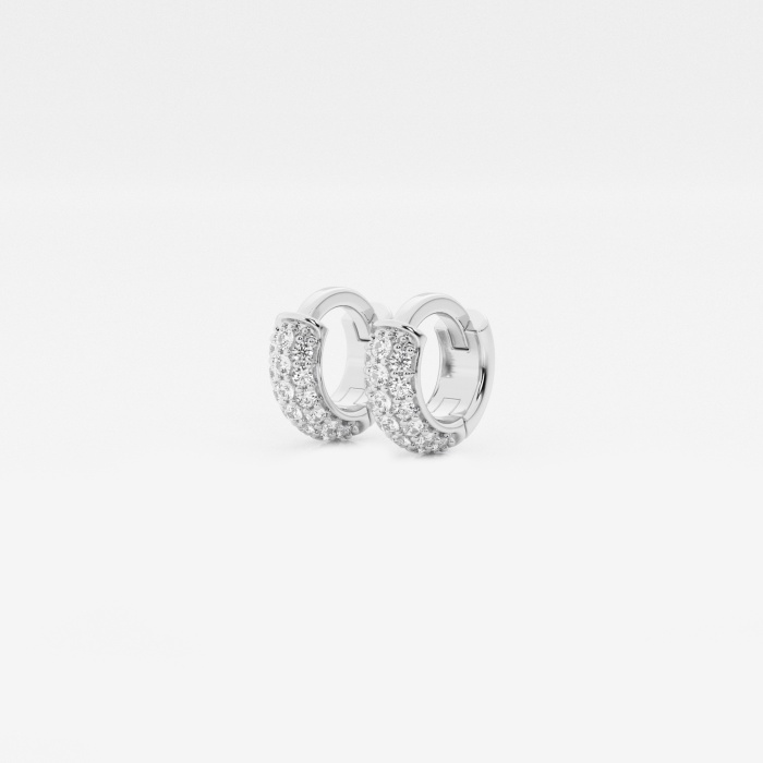 näas Bombë Second Piercing Huggie Round Hoop Earrings