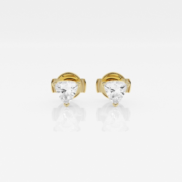 Additional Image 2 for  näas Ethereal 1 ctw Trillion Lab Grown Diamond Stud Earrings