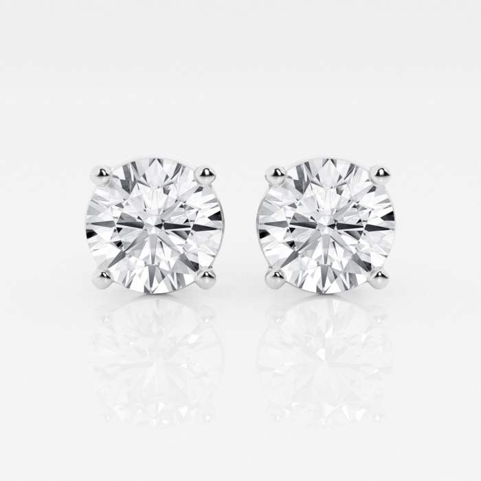 5 ctw Round Near-Colorless (G-H) Lab Grown Diamond Certified Stud Earrings