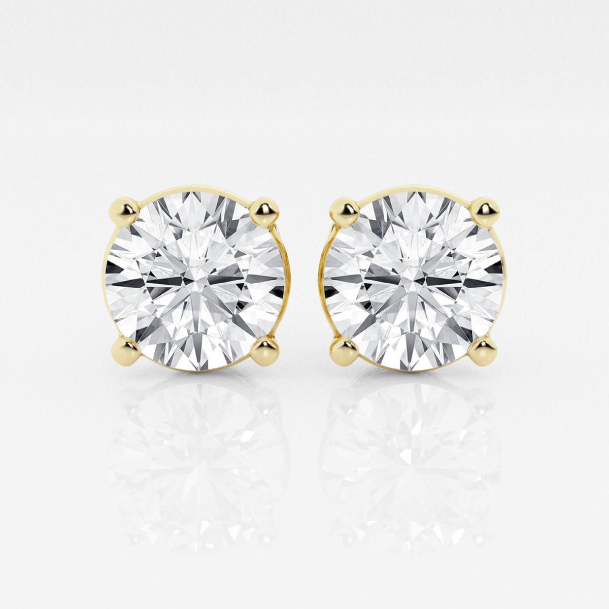 Additional Image 2 for  6 ctw Round Colorless (E-F) Lab Grown Diamond Certified Stud Earrings