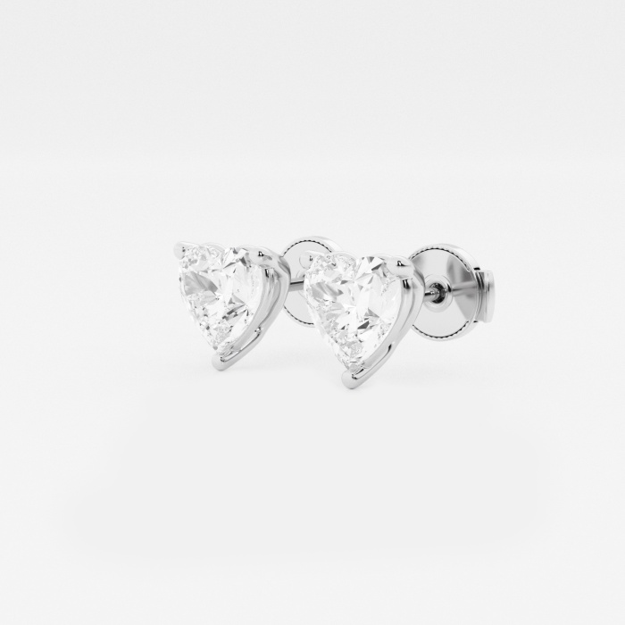 näas Ethereal Heart Stud Earrings