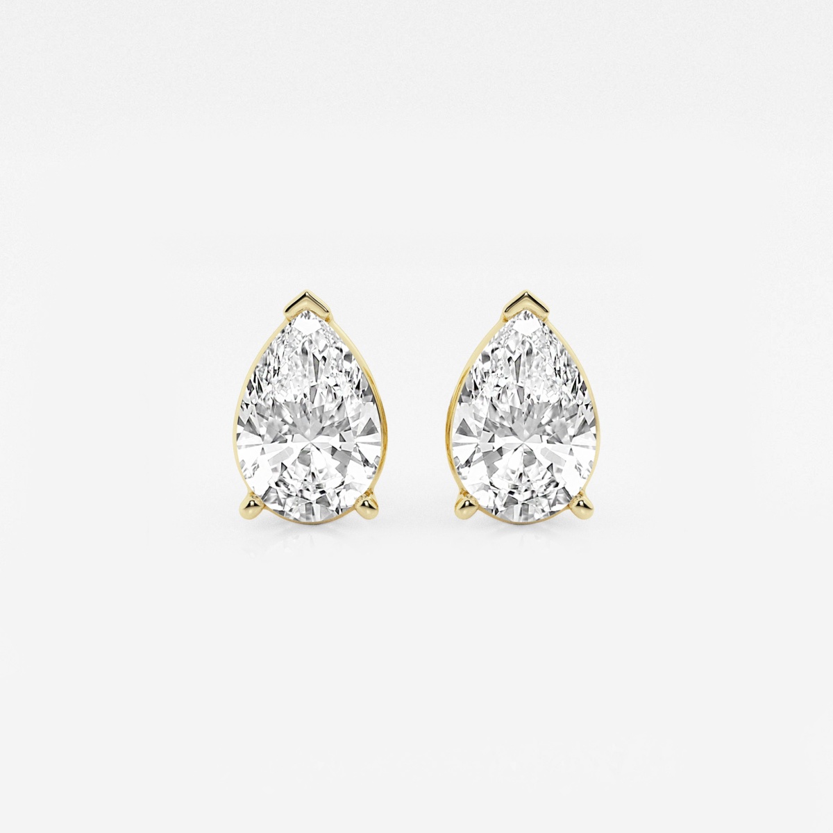 6 ctw Pear Lab Grown Diamond Solitaire Certified Stud
