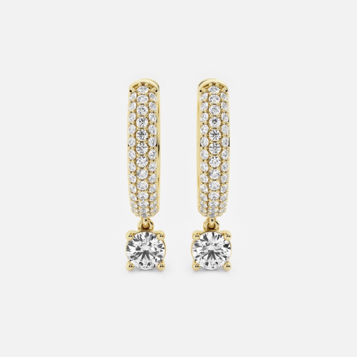 näas Bombë Huggie Round Hoop Earrings