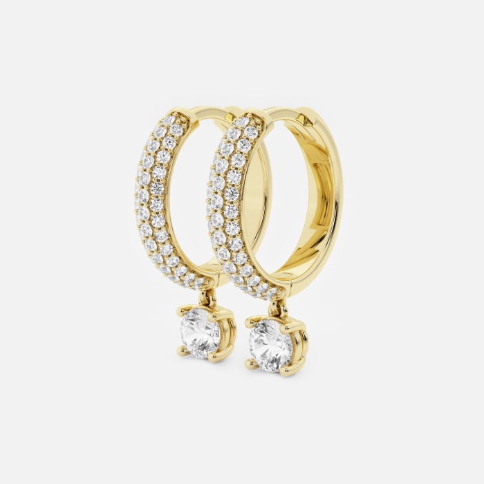 näas Bombë Huggie Round Hoop Earrings