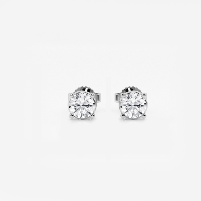 3/4 ctw Round Lab Grown Diamond Stud Earrings