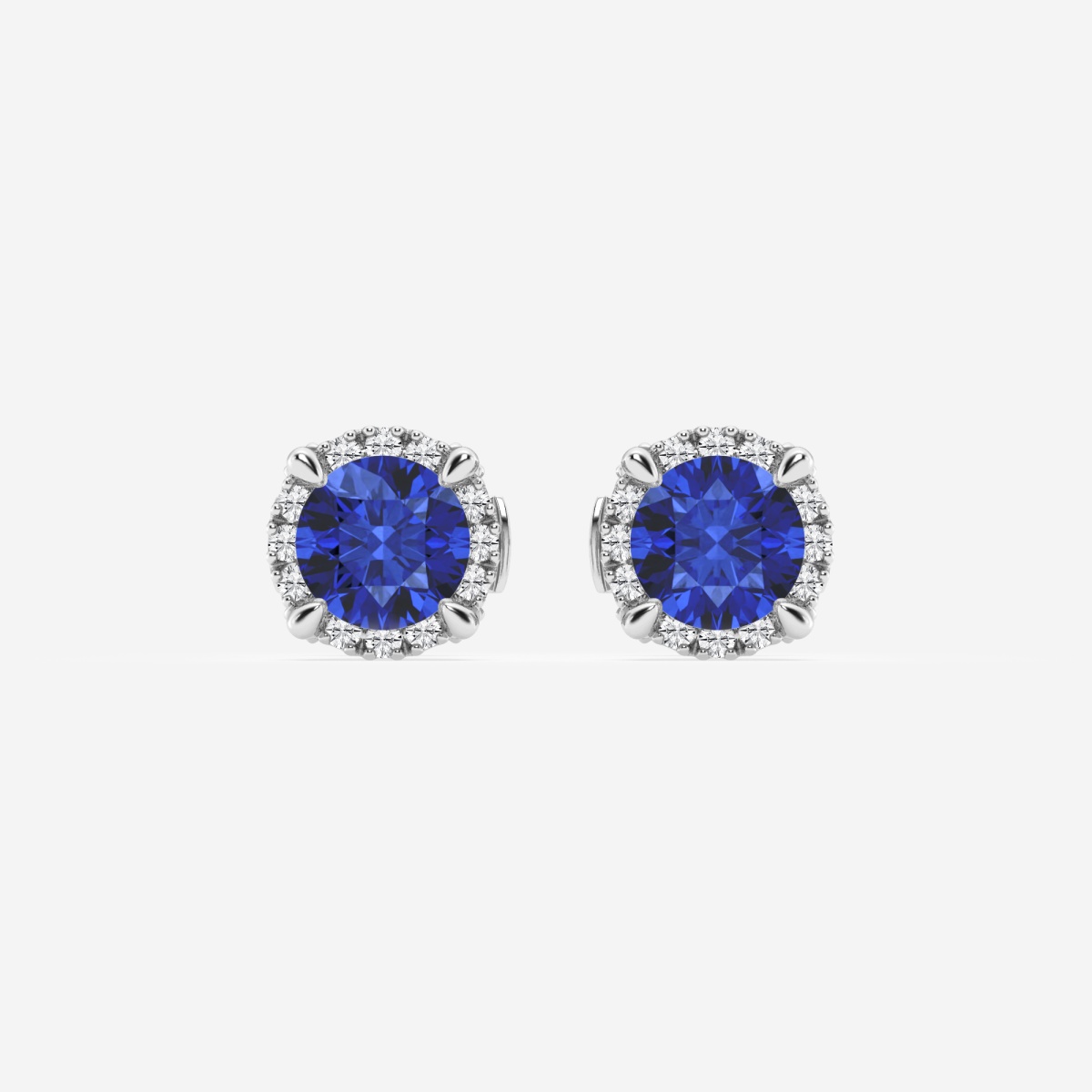 Lab created tanzanite on sale earrings