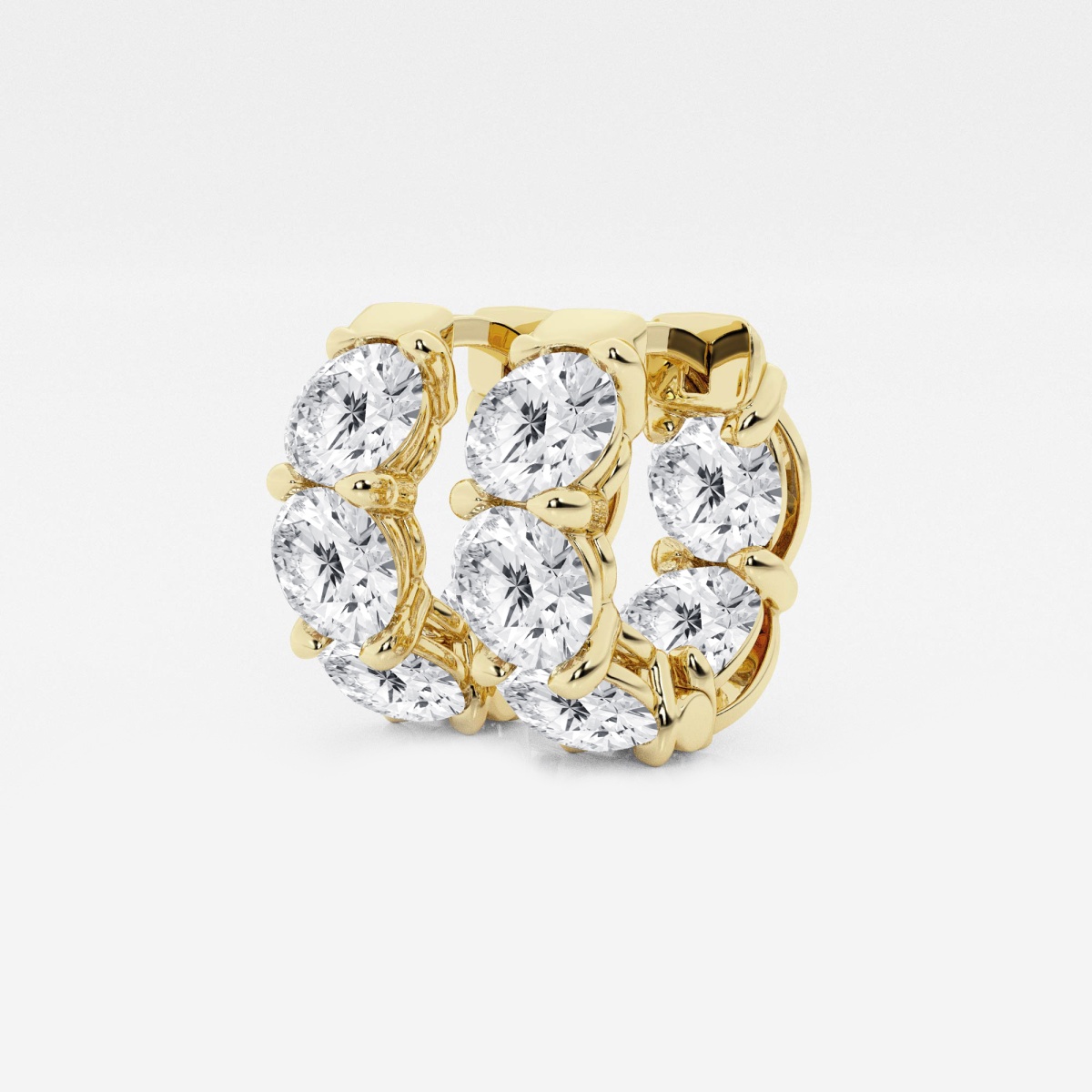 Badgley Mischka NearColorless 7 ctw Round Lab Grown Diamond Huggie