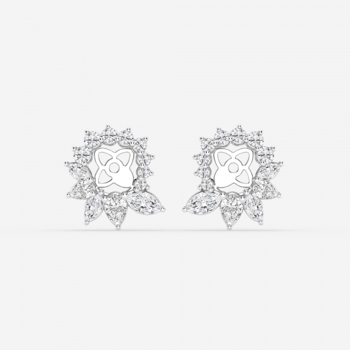 Curved Lab-Grown Diamond Earring Jackets (1 CTW) - Soha Diamond Co.™