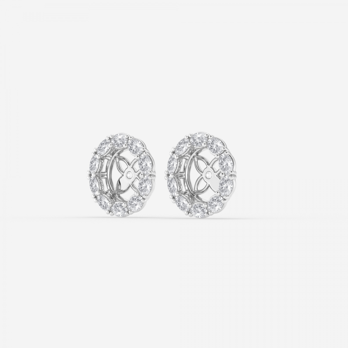 Curved Lab-Grown Diamond Earring Jackets (1 CTW) - Soha Diamond Co.™