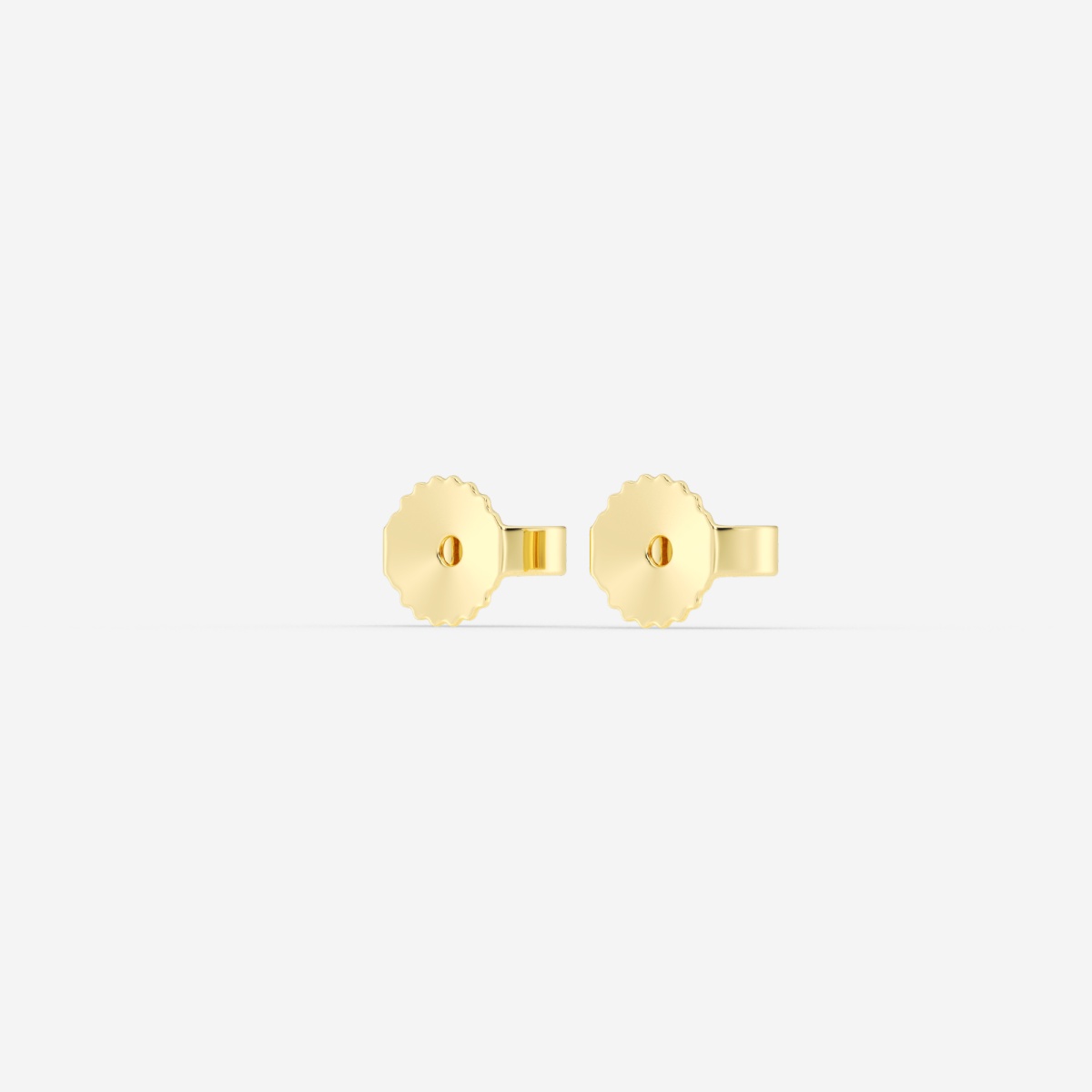 Yellow Gold Earring Backs Friction Medium