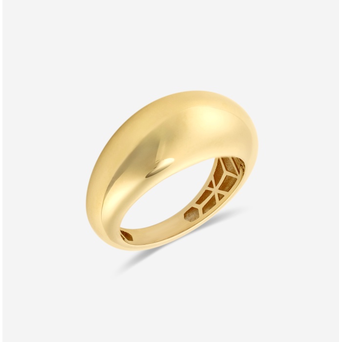 Plain Gold Dome Ring Grownbrilliance