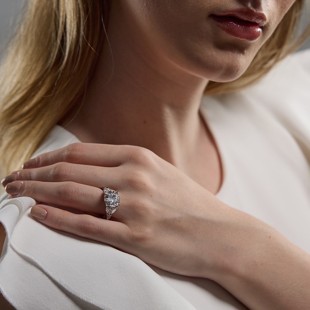 バッジェリーミシュカ レディース リング アクセサリー Certified Lab Grown Diamond Solitaire  Engagement Ring (5 ct. in 14k White Gold White Gold 通販 
