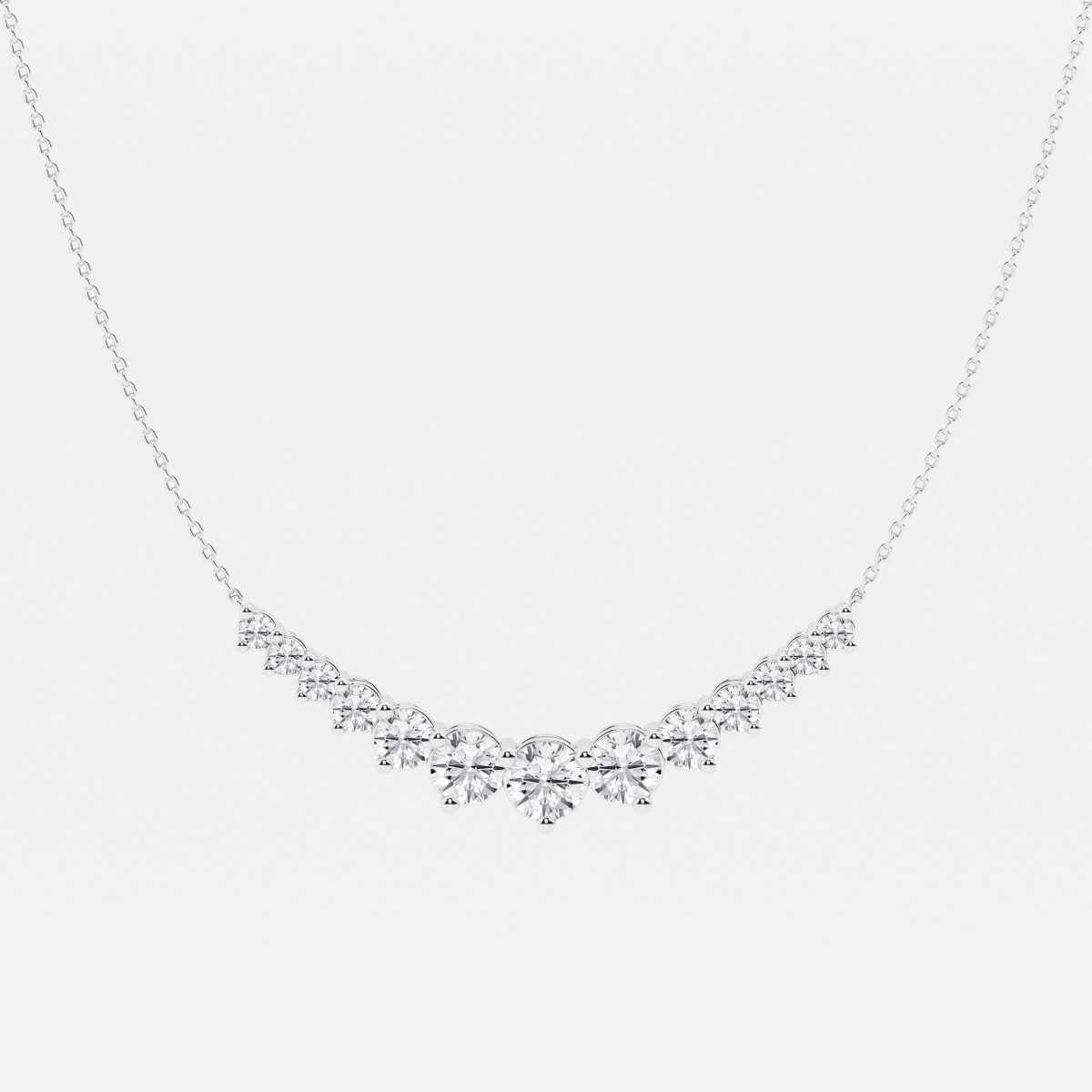 4 ctw Round Lab Grown Diamond Thirteen Stone Demi Eternity
