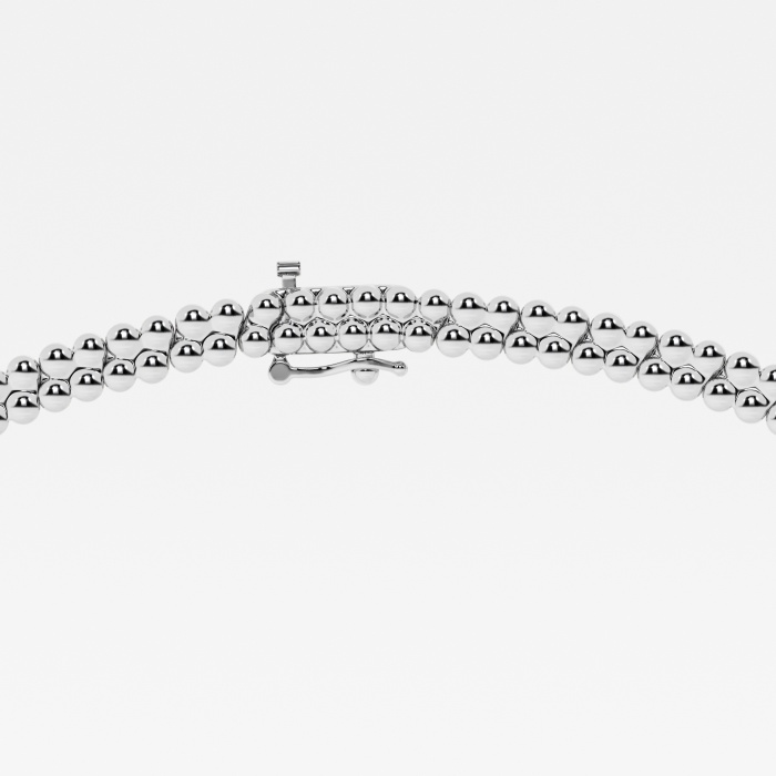 Additional Image 2 for  11 ctw Round Lab Grown Diamond Double row Tennis Necklace