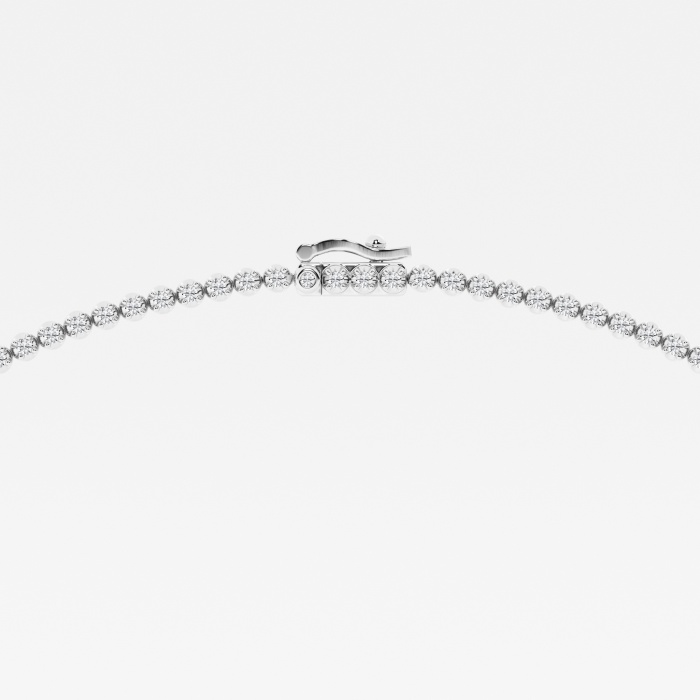 Additional Image 2 for  3 ctw Marquise Lab Grown Diamond Single Station Tennis Necklace