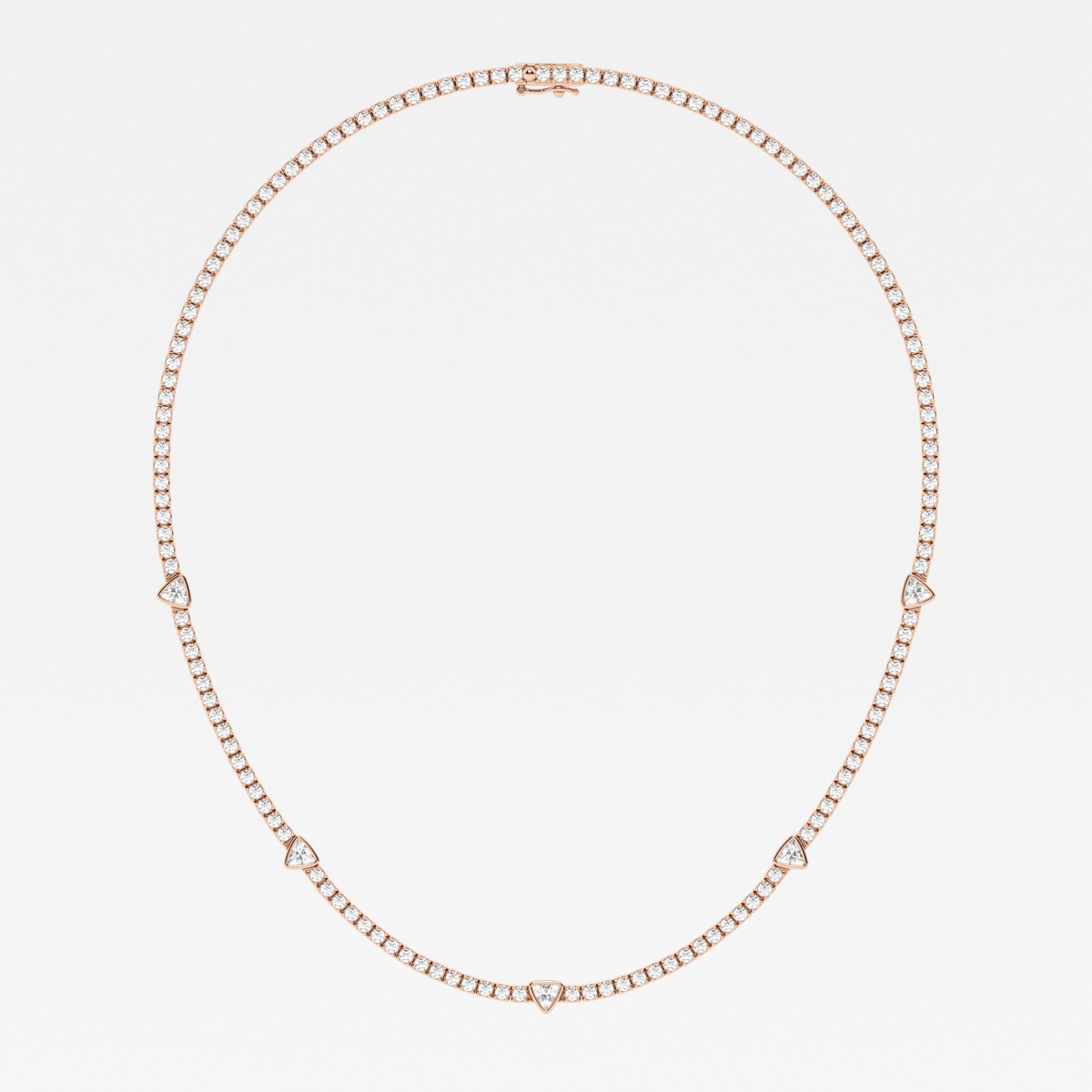 Additional Image 1 for  näas Empowering 8 3/4 ctw Trillion Lab Grown Diamond Station Tennis Necklace
