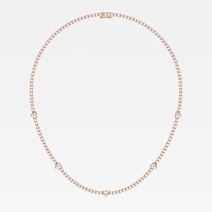 Additional Image 1 for  näas Empowering 8 3/4 ctw Trillion Lab Grown Diamond Station Tennis Necklace