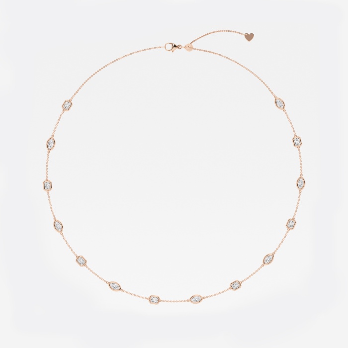 Serge & Camille 14K Gold Polished 3.90ctw Ametrine &Lab Grown Diamond Necklace, 2.8 gram main image 1