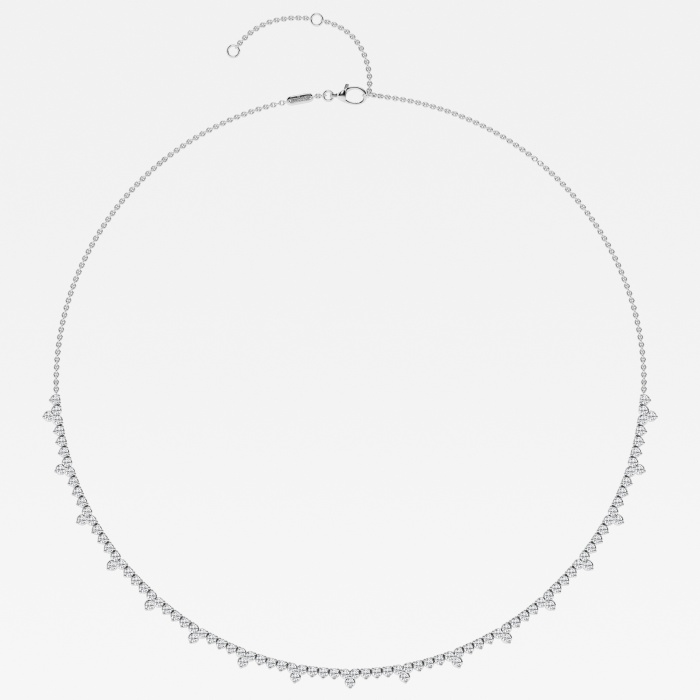 Additional Image 1 for  näas 3 ctw Round Lab Grown Diamond Prong Set Fashion Necklace