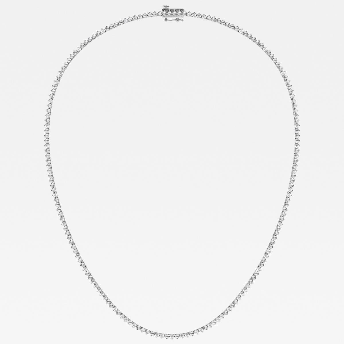Additional Image 1 for  näas 5 ctw Round Lab Grown Diamond Three-Prong Tennis Necklace