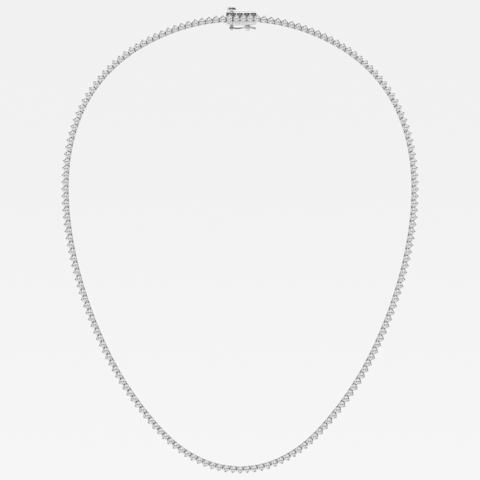 Additional Image 1 for  näas 5 ctw Round Lab Grown Diamond Three-Prong Tennis Necklace