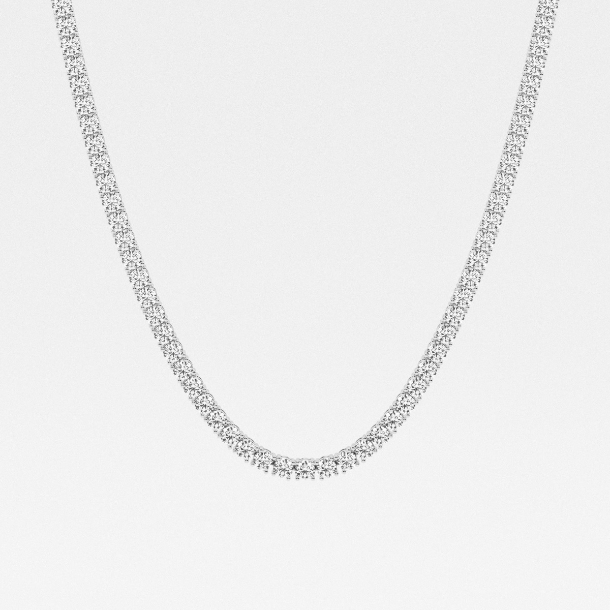 24 ctw Round Lab Grown Diamond Riviera Necklace