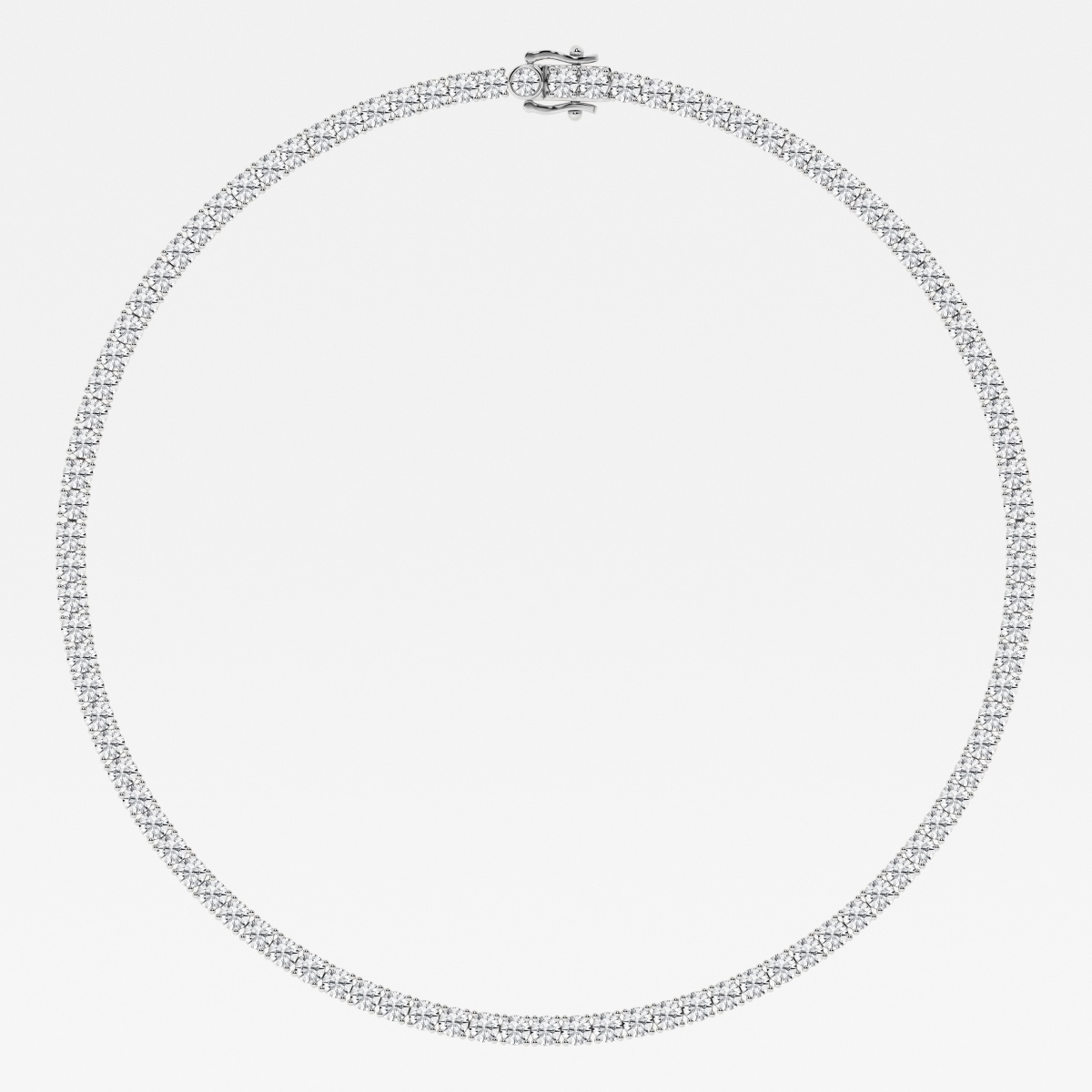 Additional Image 1 for  24 ctw Round Lab Grown Diamond Riviera Necklace