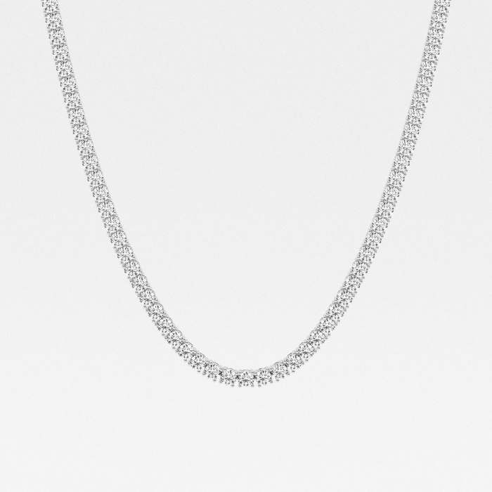 24 ctw Round Lab Grown Diamond Riviera Necklace