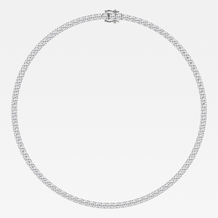 24 1/4 ctw Round Lab Grown Diamond Tennis Necklace