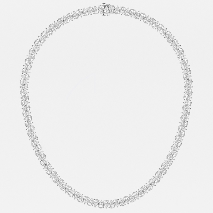 Design ID 1678 - 54 ctw Pear Lab Grown Diamond Truly Custom Necklace