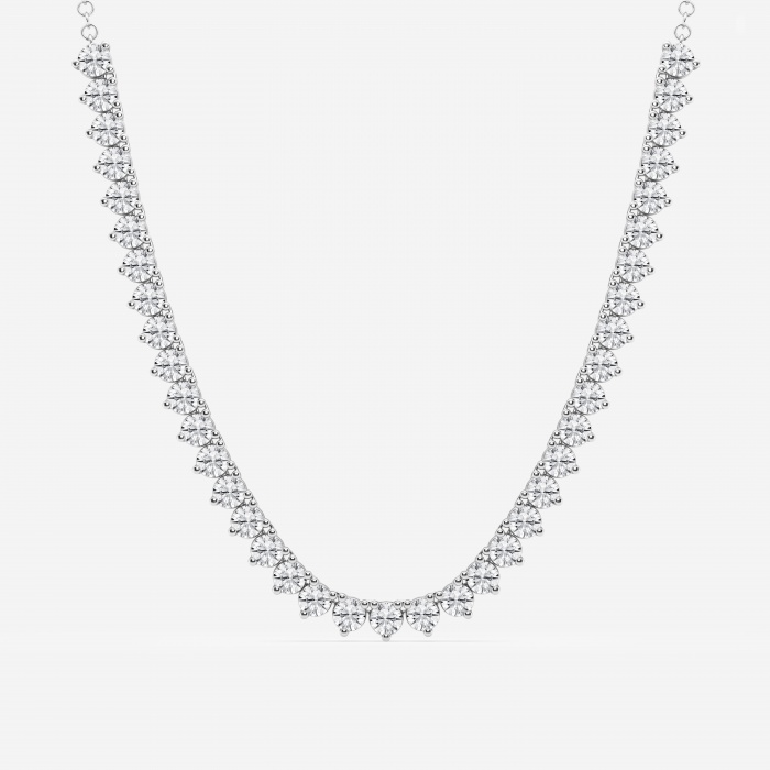 Design ID 2162 - 13 2/3 Lab Grown Diamond Round Shape Truly Custom Fashion Necklace