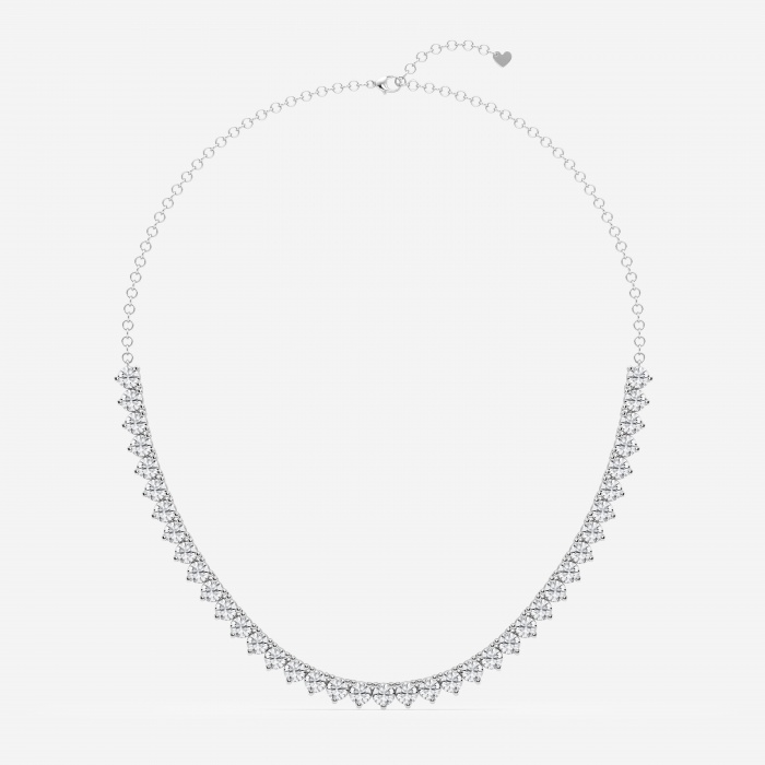 Design ID 2162 - 13 2/3 Lab Grown Diamond Round Shape Truly Custom Fashion Necklace