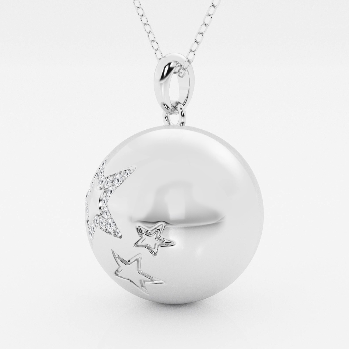 Harmony Bell Pendant with 1/7 ctw Lab Grown Diamond Star Grownbrilliance