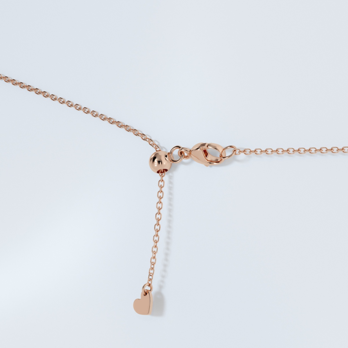 1/2 ctw Princess Lab Grown Diamond Bezel Set Solitaire Pendant with Adjustable Chain