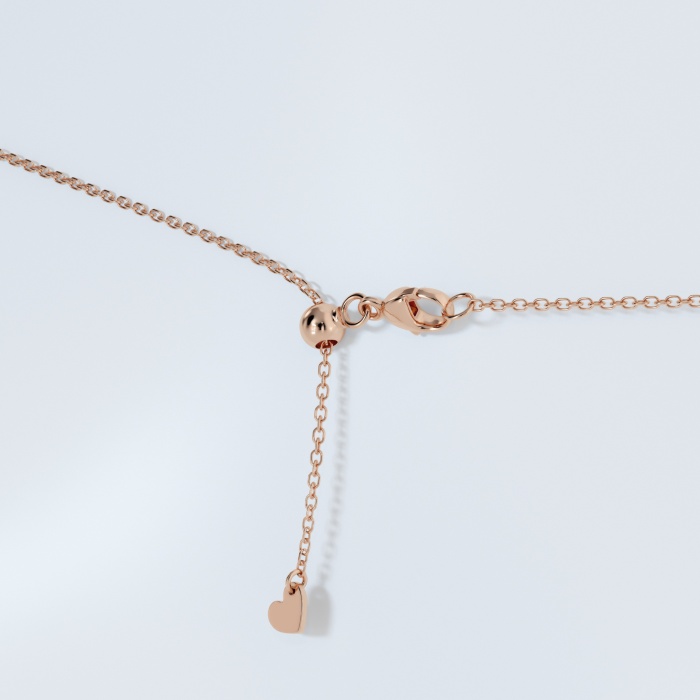 1/2 ctw Princess Lab Grown Diamond Bezel Set Solitaire Pendant with Adjustable Chain