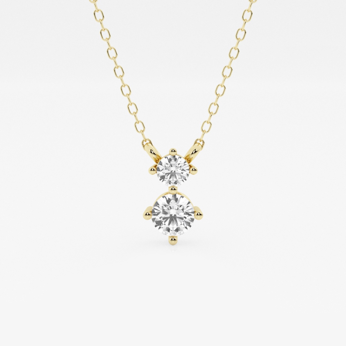 1 Stone Diamond Necklace