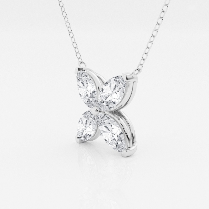Design ID 2253 - 2 ctw Lab Grown Diamond Marquise Shape Truly Custom Necklace
