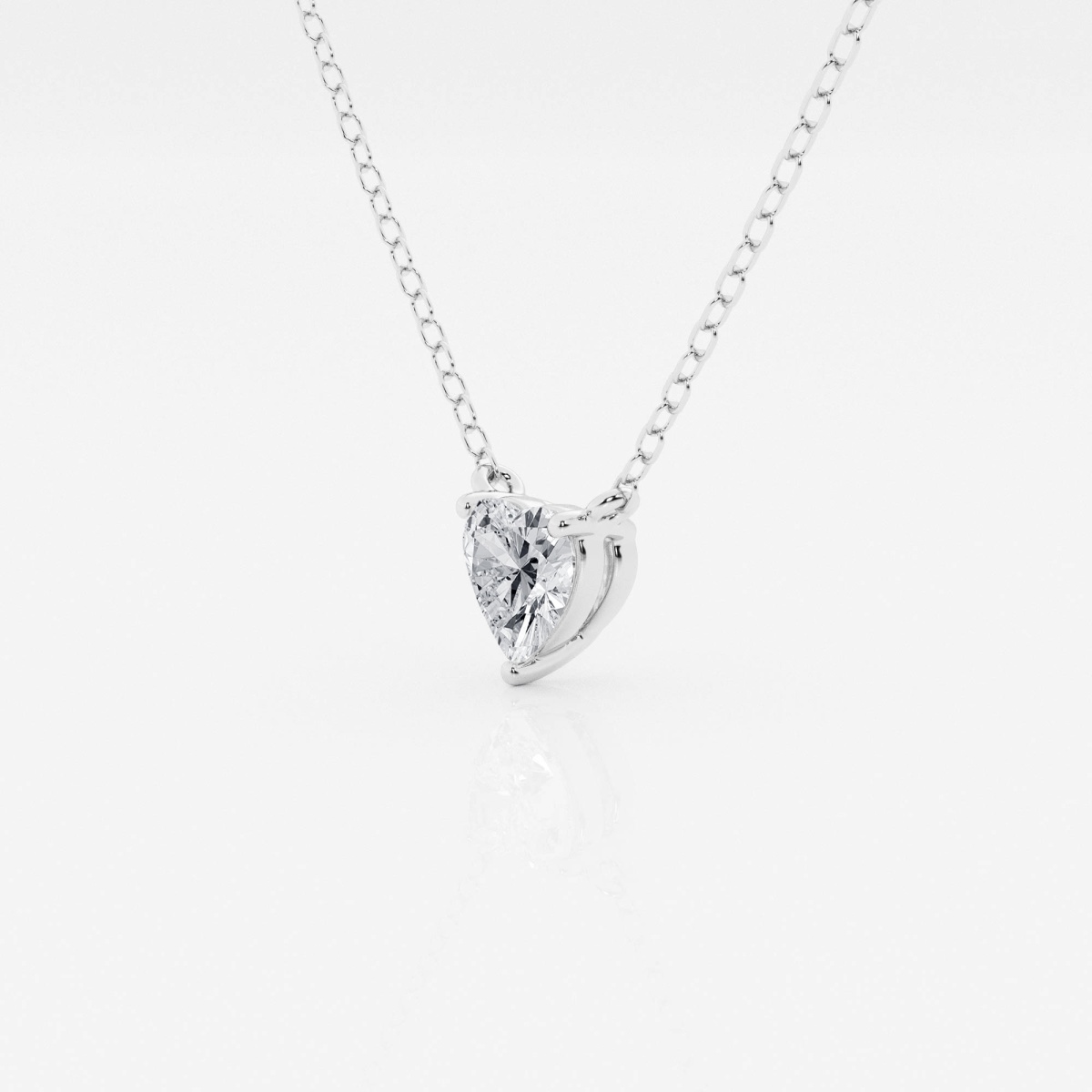 Additional Image 1 for  1/2 ctw Heart Lab Grown Diamond Solitaire Pendant